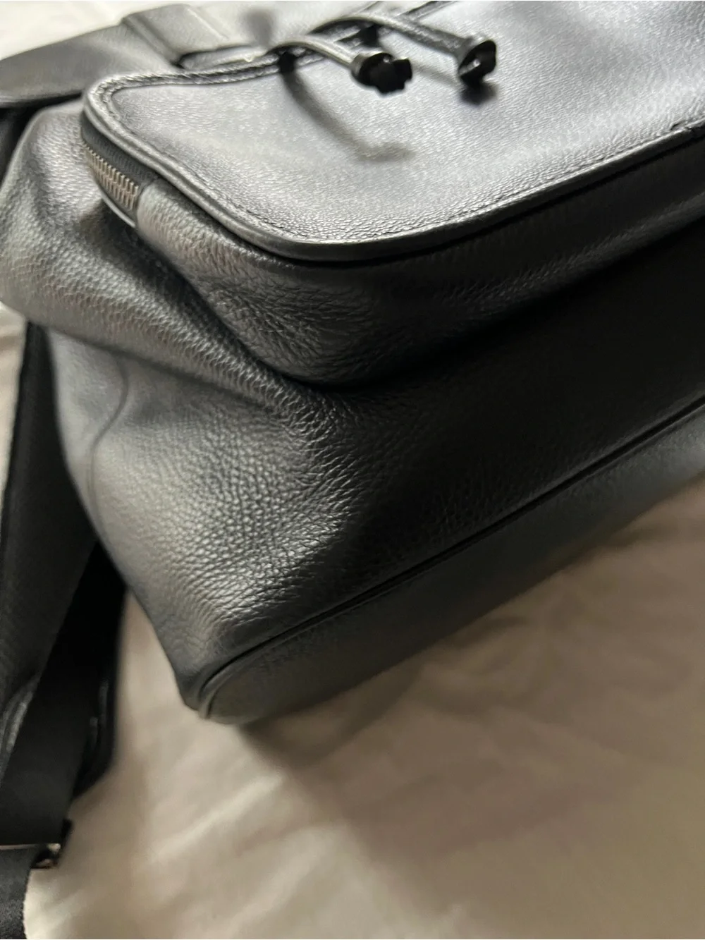 Coach Sullivan Leather Backpack Rare Deep Navy Color